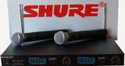  Shure LX88-3 новая  2 радиомикрофона SM58 цифр.дисплей цена 800грн.