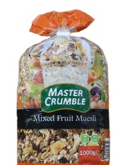 Мюсли с фруктами. Master Crumble Mixed Fruit Muesli -- 30грн.