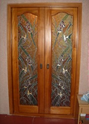 Дерев'яні двері з натурального масиву з дуба,  сосни та вільхи