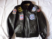 куртка мужская кожаная военного летчика США