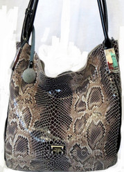 Женская сумка Velina Fabbiano натуральная кожа под кожу змеи