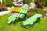 Раскладной стул шезлонг Зеленый