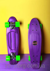 Скейтборд скейт Penny Board фиолетовый 