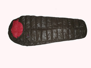 Облегчённый пуховый спальный мешок кокон на рост до 190 см. 